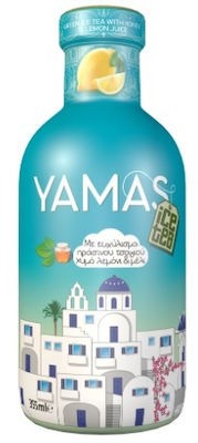 YAMAS Παγωμένο πράσινο τσάι με χυμό λεμονιού και μέλι 355ML